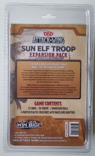 WizKids D&D Attack Wing: Wave One - Sun Elf Troop Expansion Pack