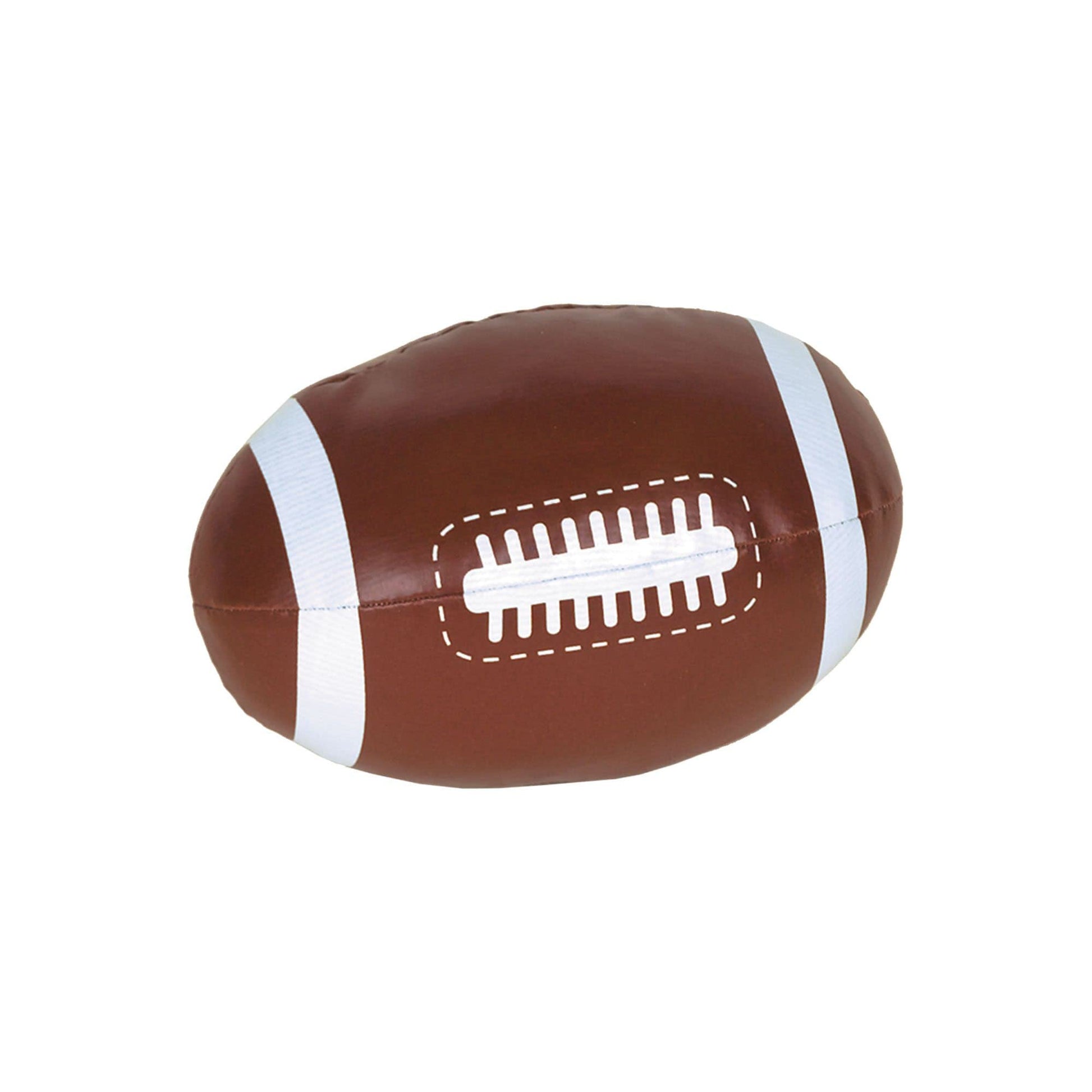 Football Soft Sports Ball - 5"x 3.88" (Pack of 1) - Premium Brown Foam - Ideal for Safe Indoor & Outdoor Play - Unique & Perfect Size for All Ages