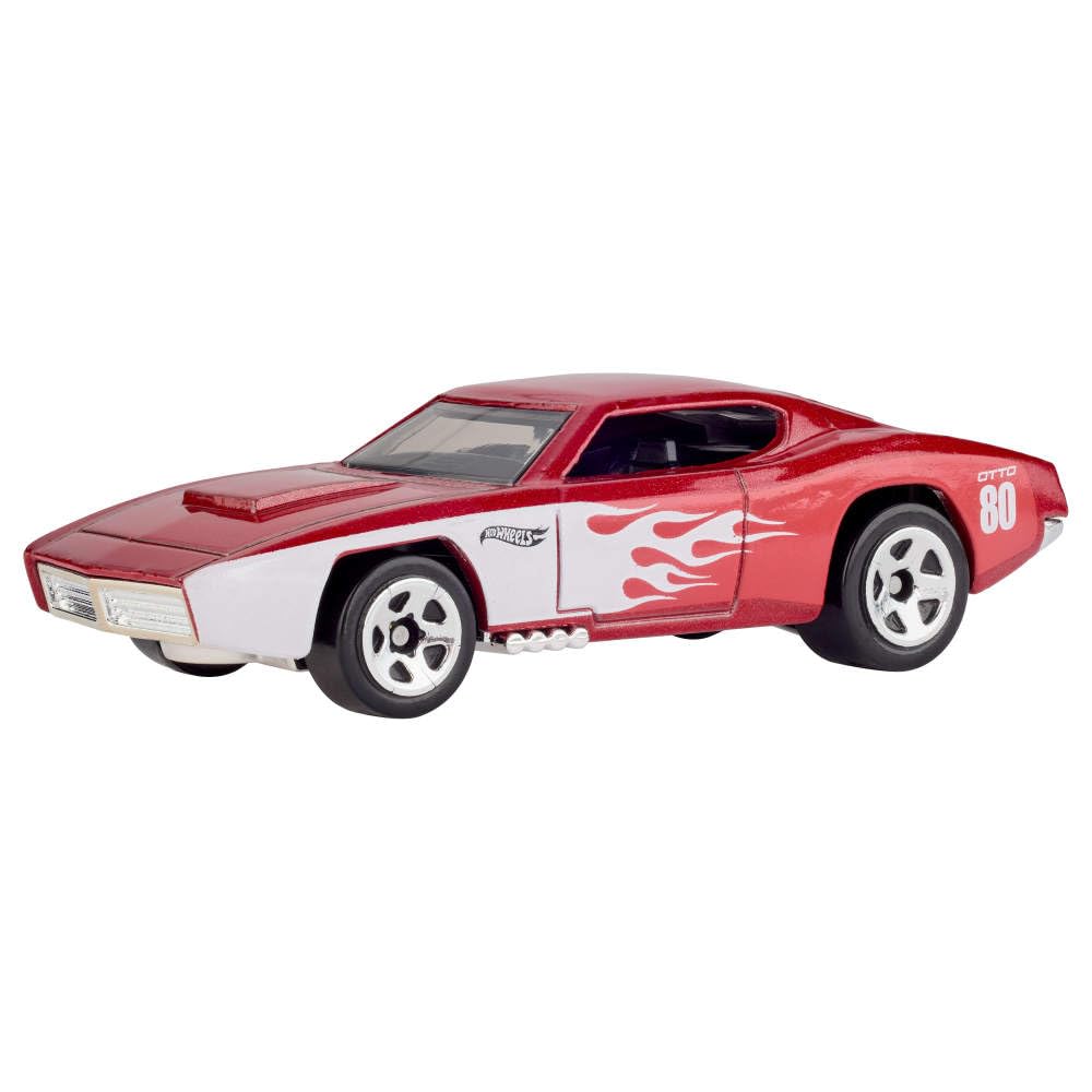 Hot Wheels Toy Cars, 5-Pack of 1:64 Scale Toy Cars with Collectible Deco & Packaging, Core Mattel 80th Anniversary Set of 5 Vehicles