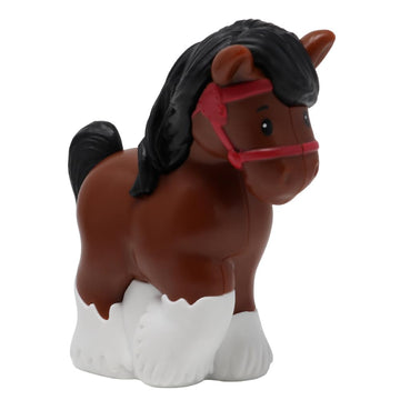 Fisher-Price Replacement Part for Collectible Little People Alphabet Fun Zoo Safari Farm Playset JGR92 - Replacement Letter H Brown and White Horse