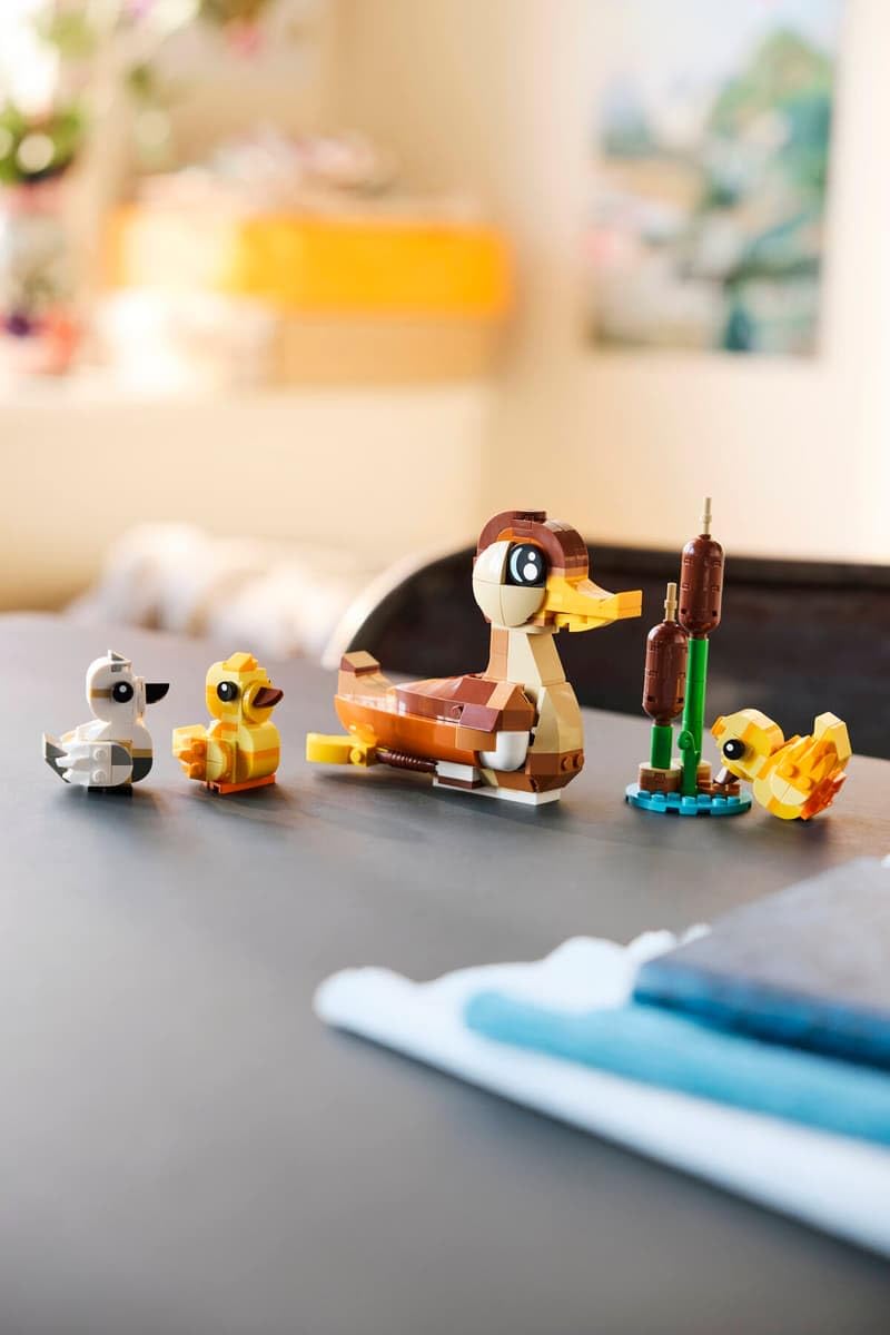 LEGO Creator Duck Family Building Set - 262-Piece Animal Toy with Posable Mother Duck & 3 Ducklings, Cute Play & Display Model, Gift for Kids - 40885