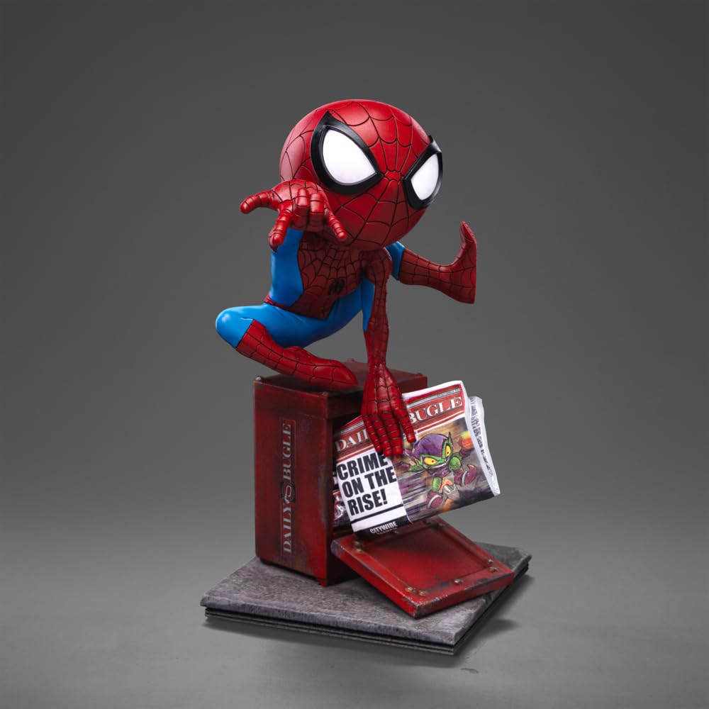 Iron Studios Marvel Spider Man Statue - Minico PVC Classic Statue, 6.5 Inch