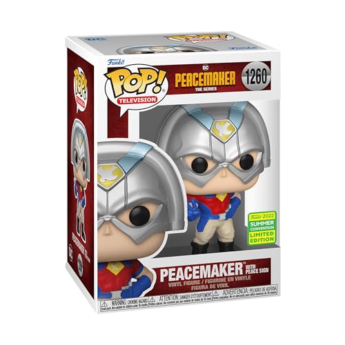 Funko Pop! Peacemaker with Peace Sign Special Edition Multicolor Exclusive Vinyl Figure #1260