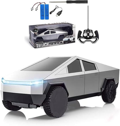Remote Control Truck Toy CyberCar with Light Effect Truck Toy with 2.4GHz 2WD RC Car, Constant Speed Cruise Function Ideal Charistmas Gift for Kids