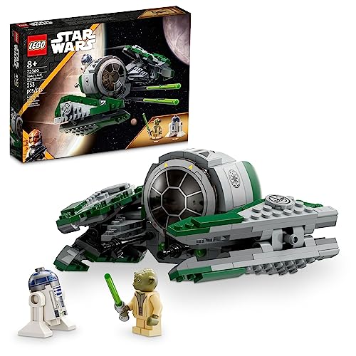 LEGO Star Wars: The Clone Wars Yoda’s Jedi Starfighter 75360 Star Wars Collectible for Kids Featuring Master Yoda Figure with Lightsaber Toy, Birthday