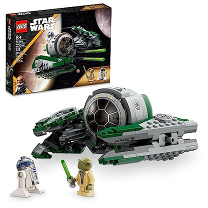LEGO Star Wars: The Clone Wars Yoda’s Jedi Starfighter 75360 Star Wars Collectible for Kids Featuring Master Yoda Figure with Lightsaber Toy, Birthday