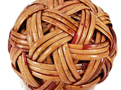 perfect2desire Rattan Ball Small Handmade Sepak Takraw Sport Kick Ball Rattan 4 Inches