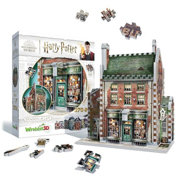 Wrebbit3D Harry Potter 3D Puzzle Model of Borgin and Burkes | Diagon Alley Collection |270 Jigsaw Puzzle Pieces | Build and Journey Through