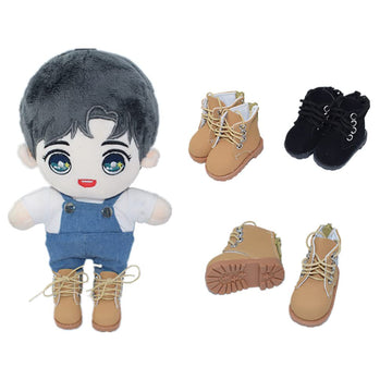 niannyyhouse Tall Shoes Length 5.4cm for 1/6BJD 7.8in?20cm? Plush Humanoid Doll Stuffed Animals (Black)