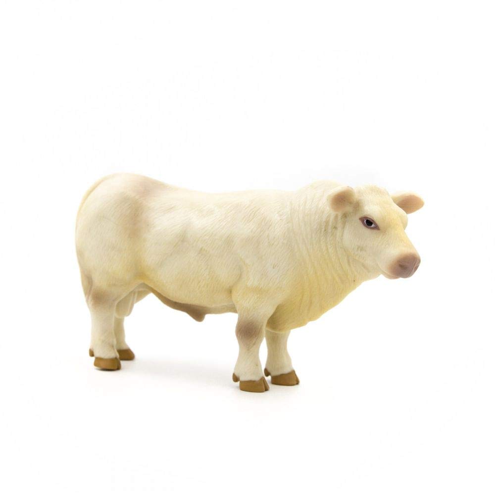 Little Buster Toys Charolais Bull - Realistic Bull, 1/16th Scale