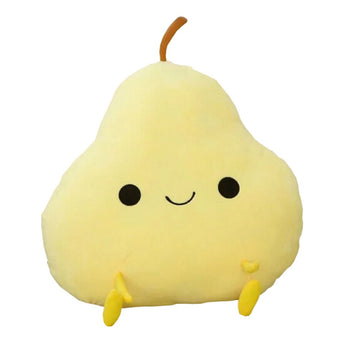 MYtodo Creative Fruit Oranges Mango Peach Pillow Cushion Chair Pad Plush Toy Birthday Gift (Pear)
