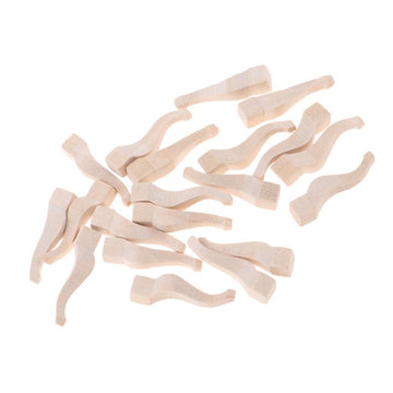 NC 10 Pieces Wooden Dollhouse Miniature Table Legs, 1/12 Scale DIY Furniture Parts for Mini Scene Decor