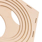 9 Holes Collapsible Wood Balloon Sizer Cube Box from 2" to 10",Balloon Measurement Tool for Birthday,Wedding,Party Decorations,Balloon Arches Columns