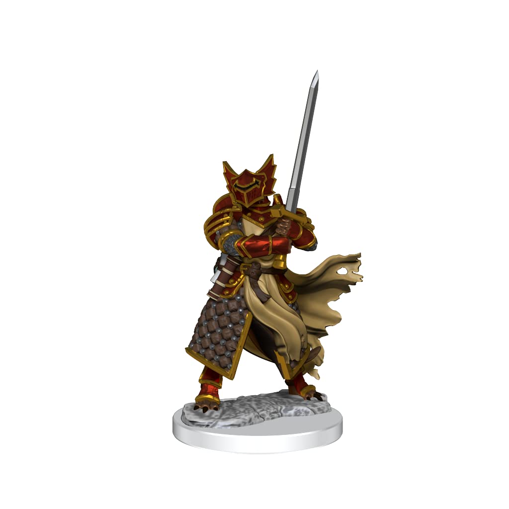 WizKids D&D Frameworks: Dragonborn Paladin Male - Unpainted and Unassembled