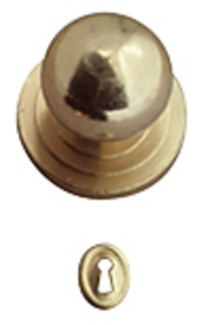 Dollhouse Miniature Brass Door Knobs with Keyhole