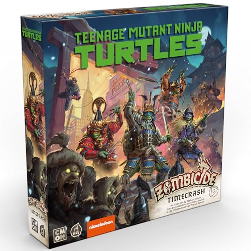 CMON Zombicide White Death: TMNT Time Crash Expansion - Turtle Team’s Quest Through Zombie New York, Cooperative Strategy Game with Tabletop
