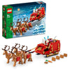 LEGO Santa's Sleigh - Building Toys for Kids, Boys & Girls, Ages 9+ - Indoor Christmas Decorations for Home W/Santa Claus Figurine & Reindeer - Gifts