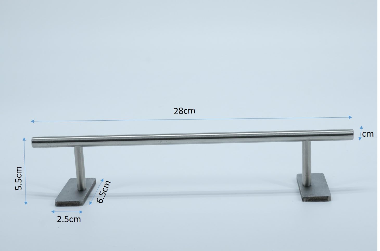 LEEFAI Fingerboard Rail Obstacles 28x5.5cm -Stainless Steel Finger Mini Skateboard Round Rail for Your Fingerboard ramps and Park