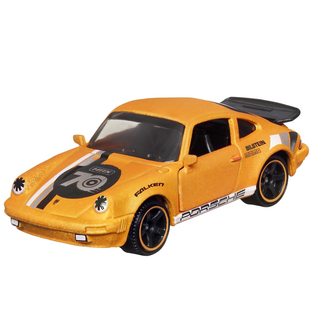 Matchbox Moving Parts 70 Years Special Edition Die-Cast Vehicle - HMV12 ~ Inspired by 1980 Porsche 911 Turbo ~ 1/5 Orange and Black
