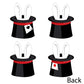 Big Dot of Happiness Ta-Da, Magic Show - Rabbit in a Magician’s Hat Decorations DIY Magical Birthday Party Essentials - Set of 20