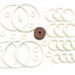 Game Room Guys Gottlieb Cross Town Pinball White Rubber Ring Kit