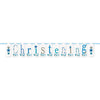 Unique 52059"Christening Paper Letter Banner | Blue | 1 Pc Block 7 ft