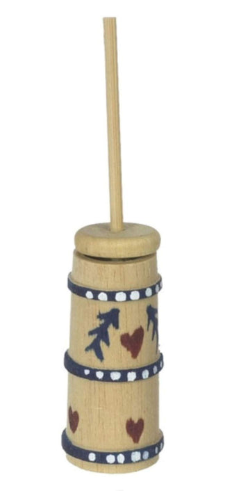 International Miniatures Dollhouse Miniature Old Fashioned Stenciled Butter Churn