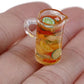 CoscosX 13 Pcs 1:12 Colourful Cocktail Cup Drink Juice Tea Beverage Bottle Jam Jar Toys,Simulation Drink Wine Glass Model for Dollhouse,Dolls House
