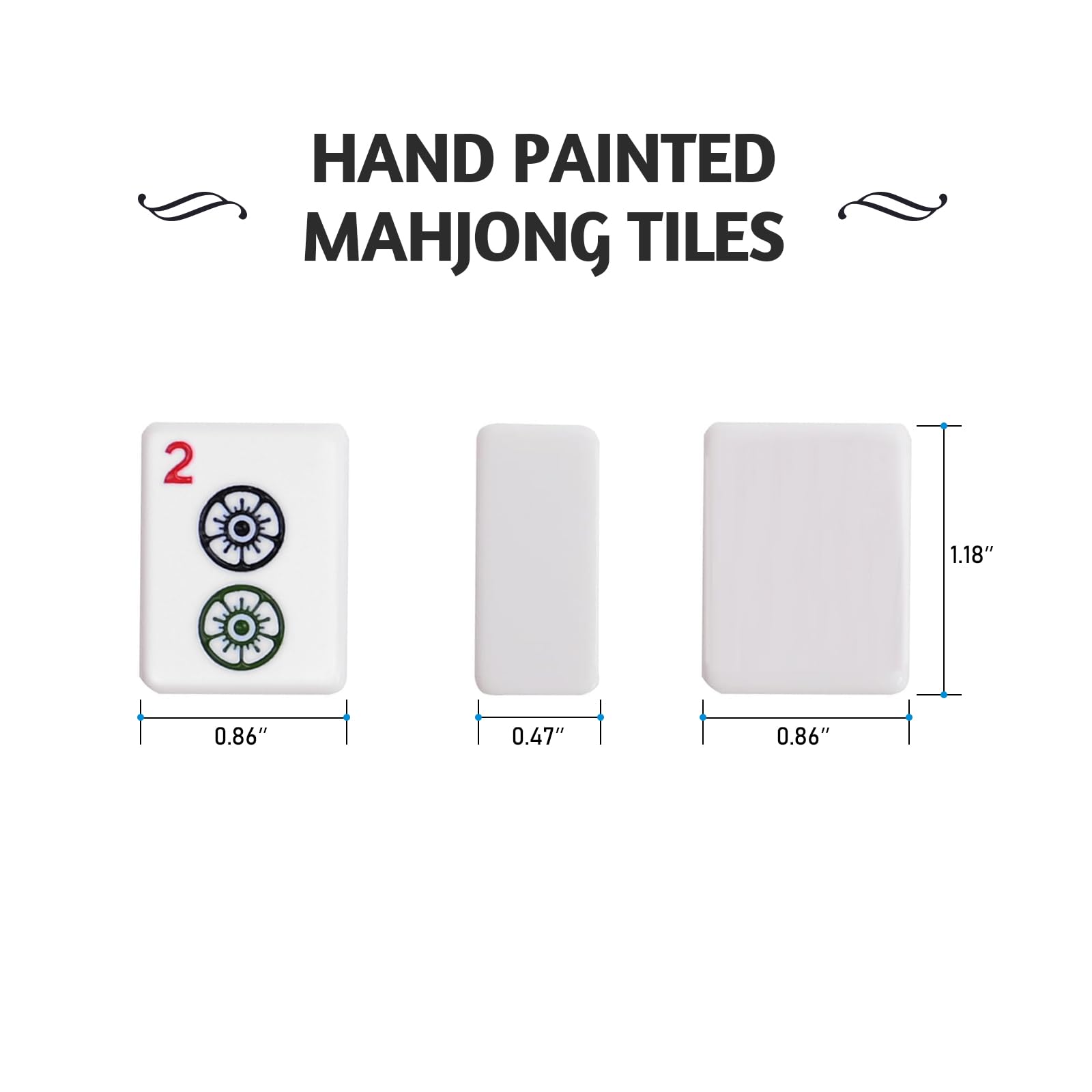 EdenRiver Mahjong Tile Set with Mahjong Tile, Mahjong Racks with Pushers, Mahjong Tile Bag - Full American Mahjong Game Set for Travel, Home & Party