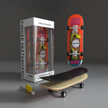 Lently Wood Fingerboards, Mini Fingerboards, 99mmL*29mmW (Big Mouth Cute Dragon) (Bucktooth)