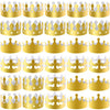 SIQUK 28 Pieces Paper Crowns Golden Party King Crown Paper Birthday Crown Hats Gold Crown for Adults