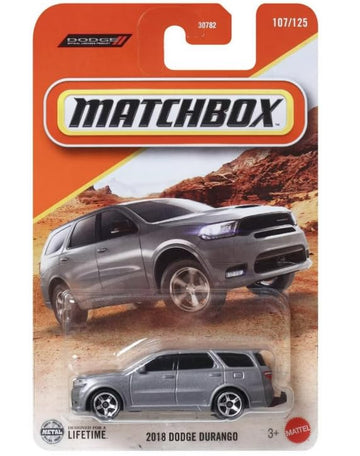 Matchbox 2018 Dodge Durango [Silver] 107/125, 1:64 Scale Diecast Toy Vehicle