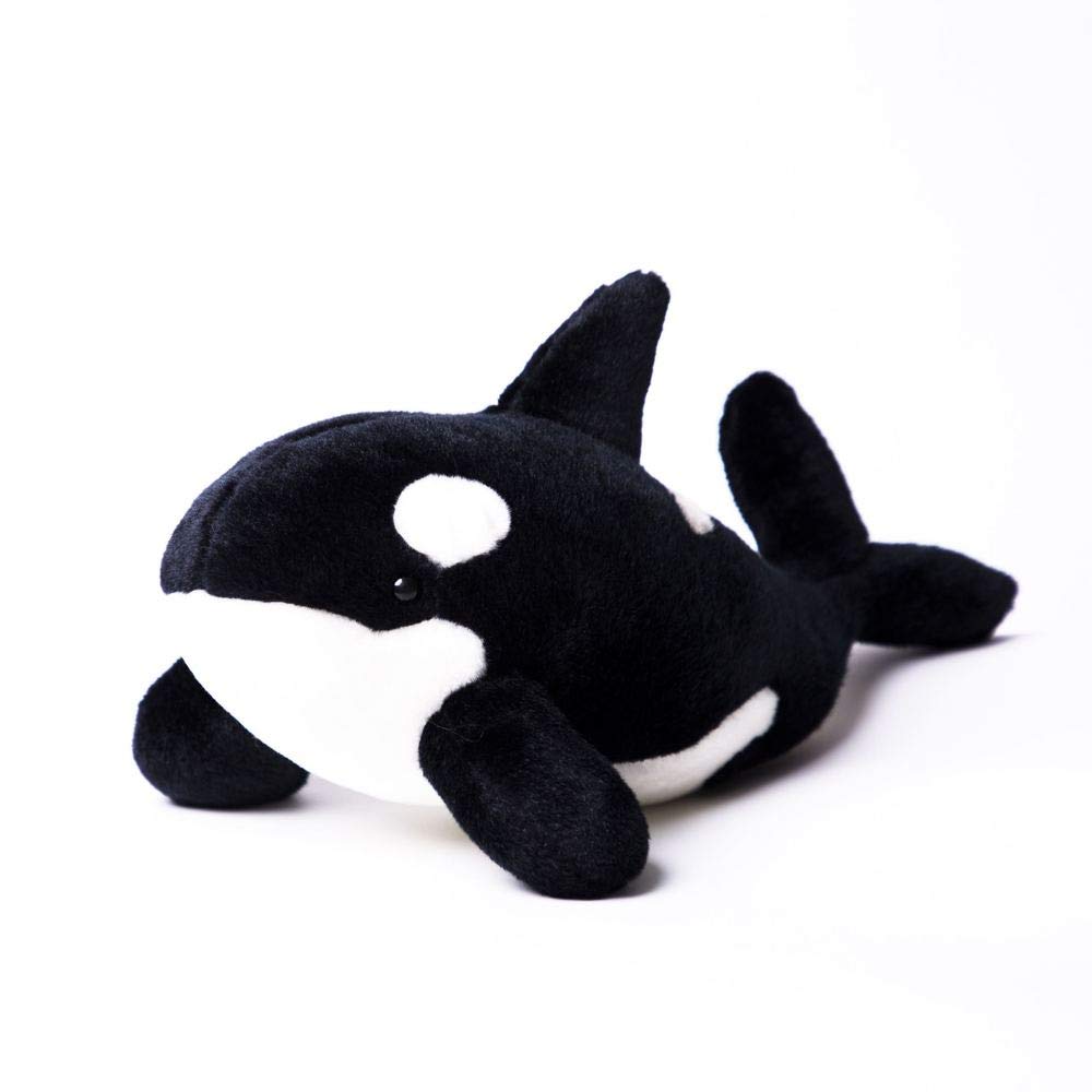 TAMMYFLYFLY The Orca Blackfish Long Big Killer Whale Stuffed Animal Sea Critters Plush Doll (39cm)