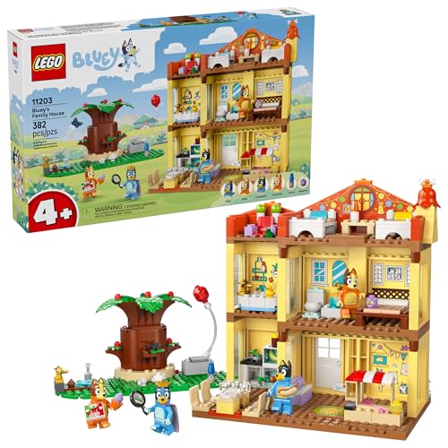 LEGO Bluey: Bluey’s Family House - Toddler Toy for 4 Year Old Boys and Girls - House Playset Includes 6 Popular Characters - Great Birthday Gift Idea