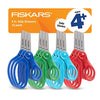 Fiskars 5" Blunt-Tip Scissors for Kids Ages 4-7 (12-Pack), Classpack, Kids Scissors for School or Crafting, Back to School Supplies, Assorted Colors