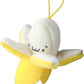 Jinshining 4Pcs Yellow Cute Stuffed Banana Shape Cartoon Doll PP Cotton Soft Doll Plush Pendant Birthday Gift for Decoration 1.97 inches Car Keychain
