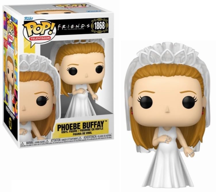 Funko Pop! Friends Wedding Dress Complete Set, Rachel Green Phoebe Buffay Monica Geller, Vinyl Figures #1867-1869, Set of 3