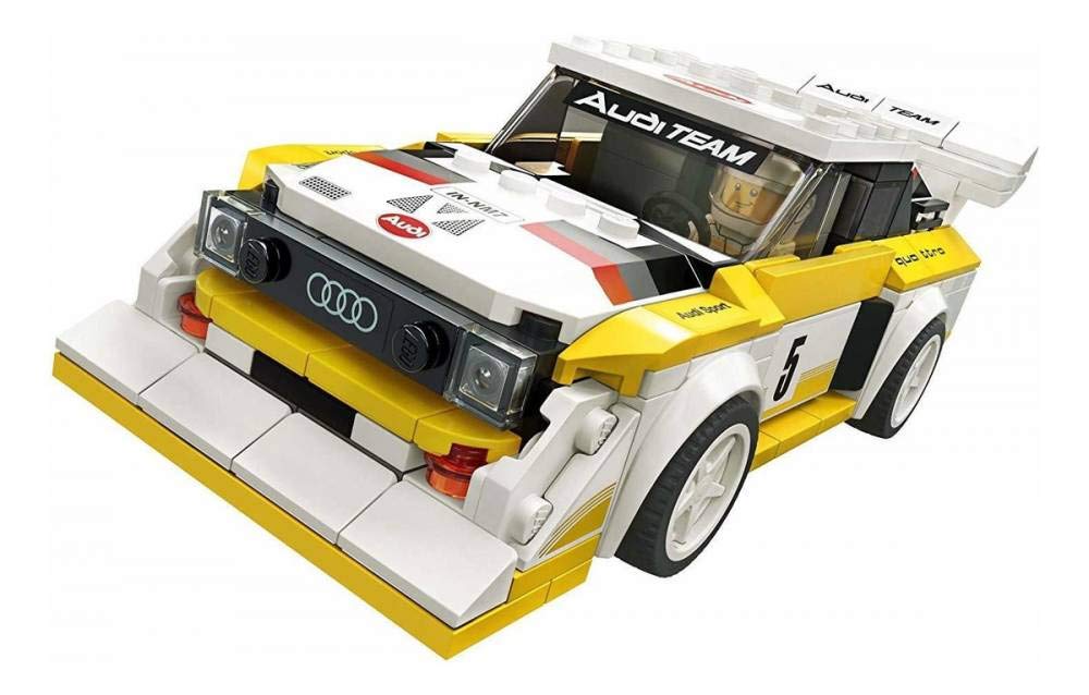 LEGO Speed Champions 1985 Audi Sport Quattro S1 76897 Toy Cars for Kids Building Kit Featuring Driver Minifigure (250 Pieces)