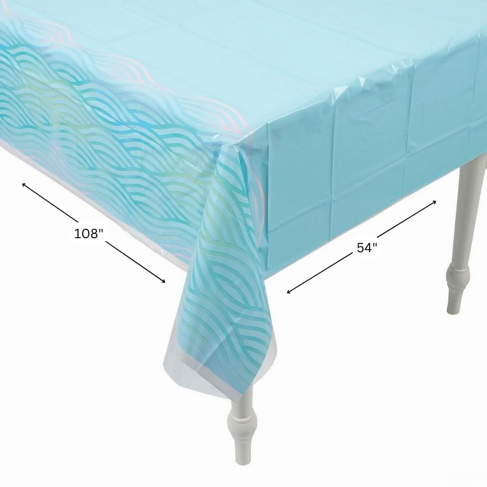 Fun Express Narwhal Party Table Cover, 1 Piece