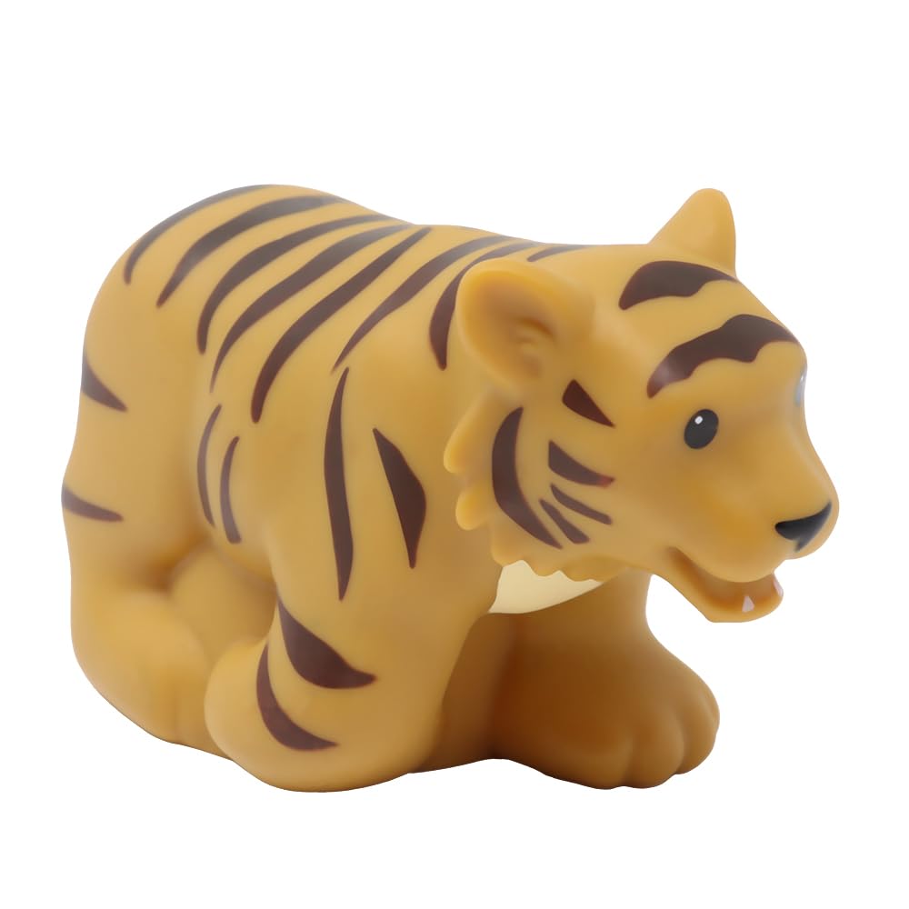 Fisher-Price Mattel Replacement Part Little People Zoo Animal Playset - CHD22 ~ DKN66 ~ Replacement Tiger Figure ~ Works Zoo Playset and Other