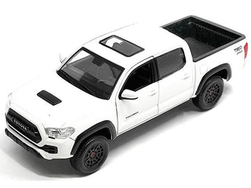 2023 Tacoma TRD PRO Pickup Truck White with Sunroof Special Edition Series 1/27 Diecast Model Car 32910WH