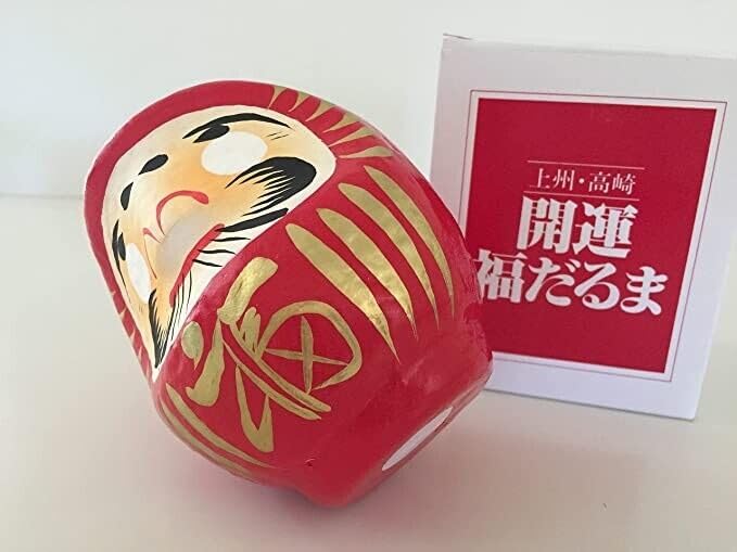 KUMI Japanese 4" H Red Wish-Making Good Luck Success Doll/Traditional Adult collectble