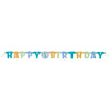 3.91ft Blue 1st Birthday Banner