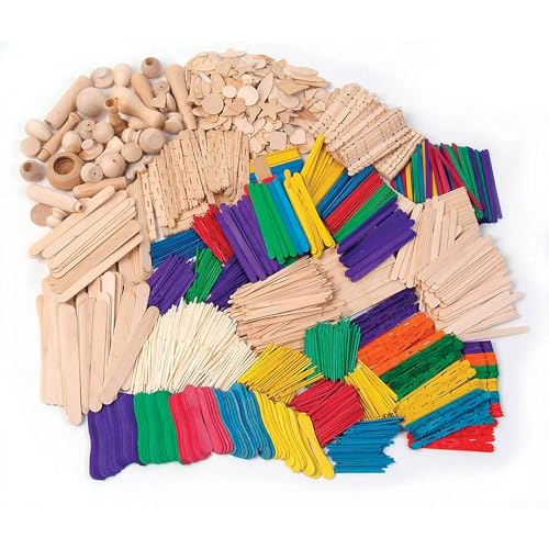 Educators Resource Chenille Kraft Wood Crafts Activities Box (CK-1718)