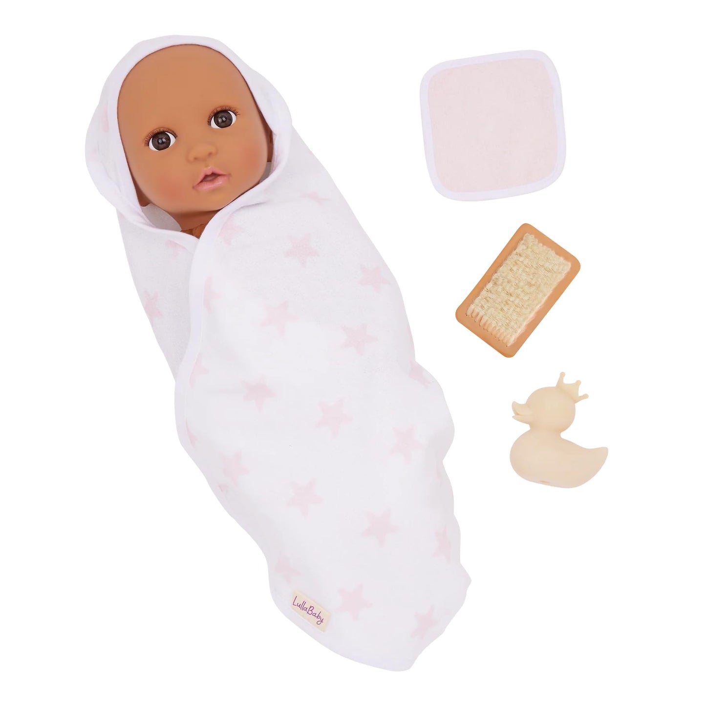 LullaBaby - 13 Pieces Fashion Set - 14-Inch Baby Doll Clothes - Pajama, Dress & Bath Accessories - Pretend Play 2+ Years- Baby Doll Clothing Set