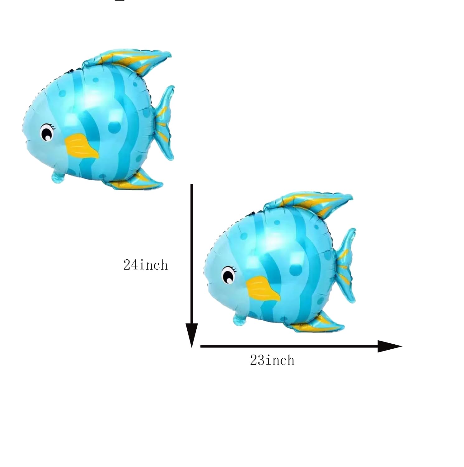 4PCS Tropical Fish Balloon Sea Animal Aluminum Foil Balloons Party Decorations for Ocean Theme Birthday Party Animal Theme Party Decor