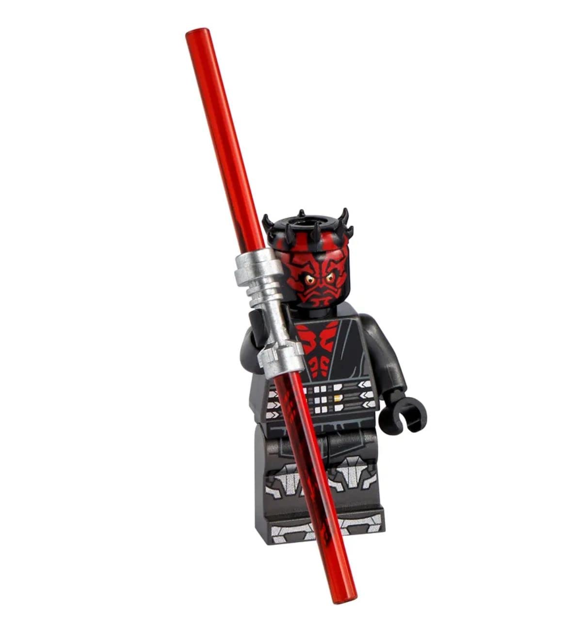 LEGO Star Wars The Clone Wars Minifigure - Darth Maul (Printed Legs with Silver Armor) with Dual Lightsaber