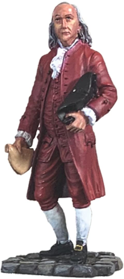 W. Britain Museum Collection 10114 Benjamin Franklin American Statesman 1:30 Scale Metal