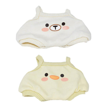 niannyyhouse 10cm 20cm Plush Doll Clothes Vest Jumpsuit Climbing Suit Soft Stuffed Plush Toy Dress Up (a3, 20cm)