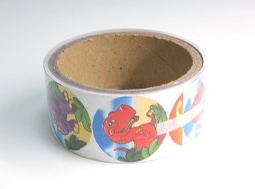Dinosaur Sticker Roll (100 Stickers Per Roll)